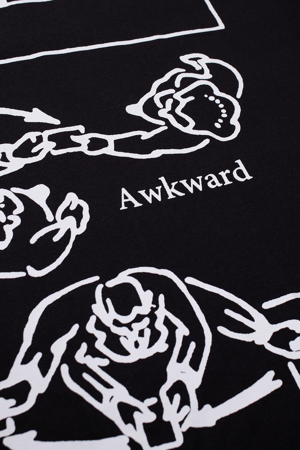 The Trilogy Tapes Awkward Graph T-Shirt Black - BONKERS