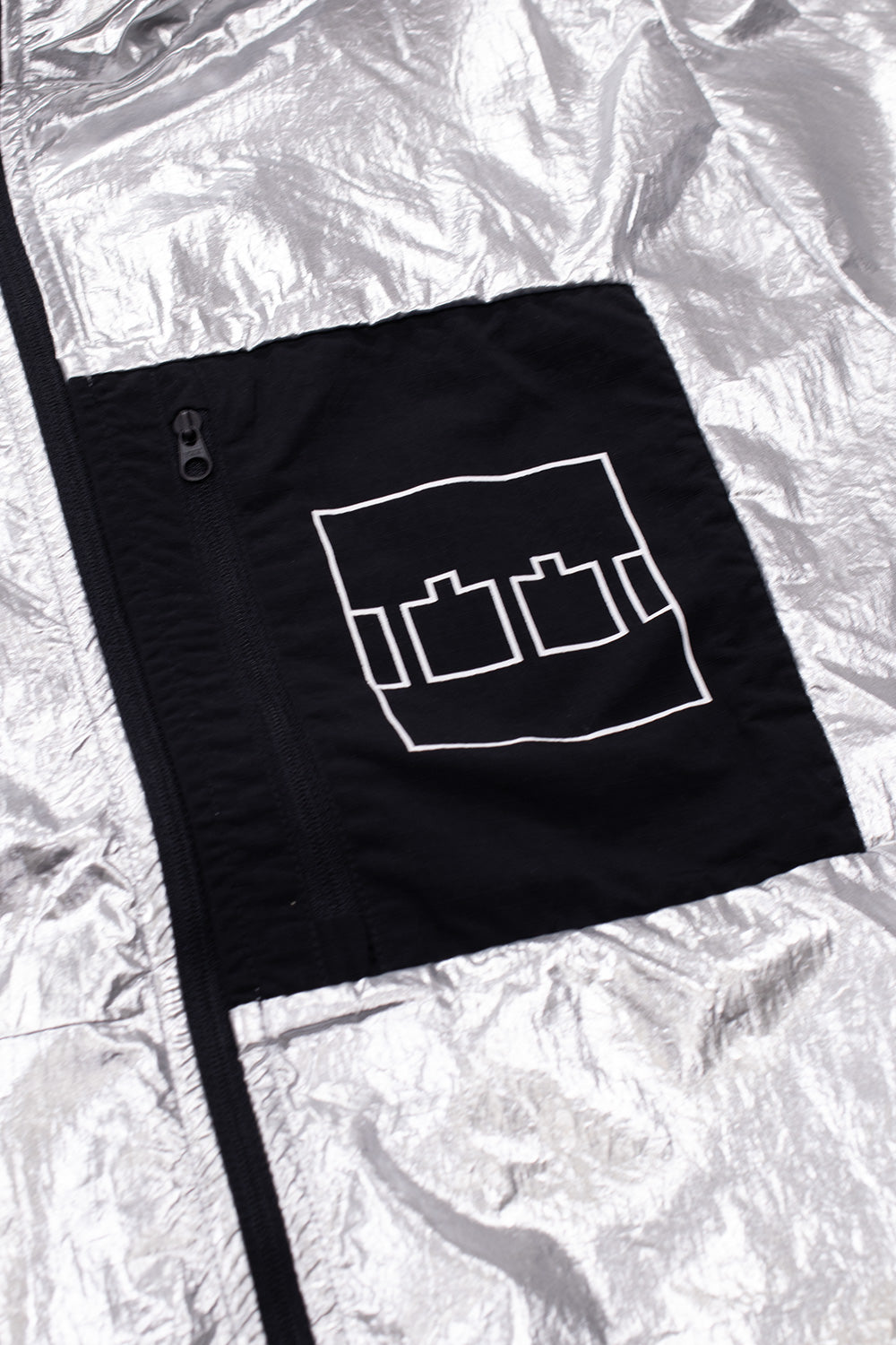 The Trilogy Tapes Lightweight Jacket Silver - BONKERS