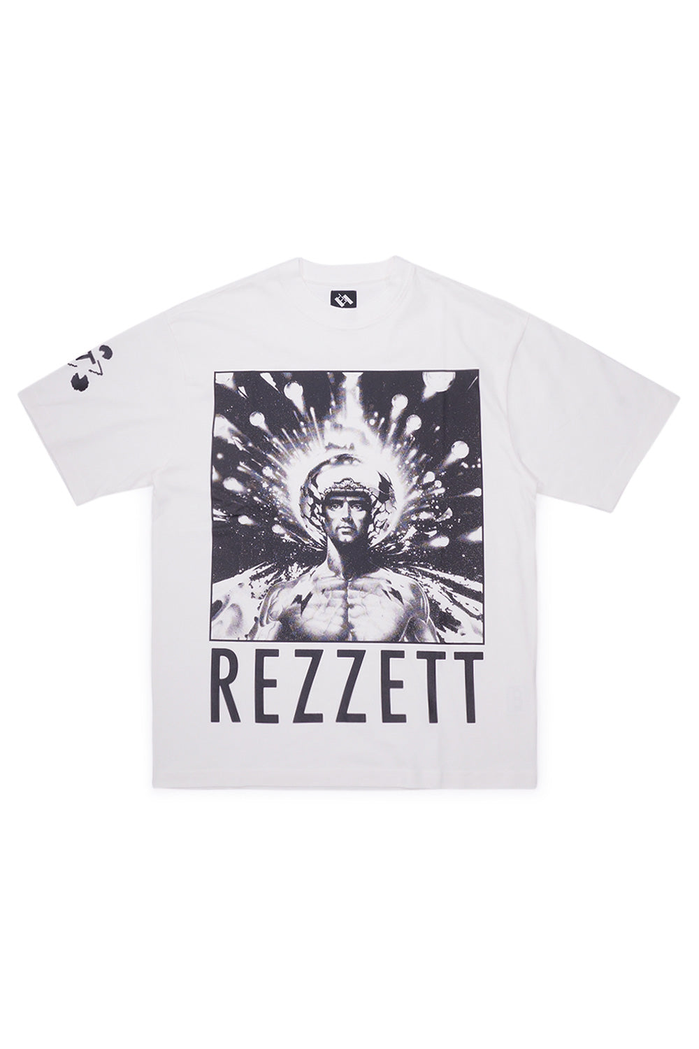 The Trilogy Tapes Rezzett Boshy T-Shirt White - BONKERS