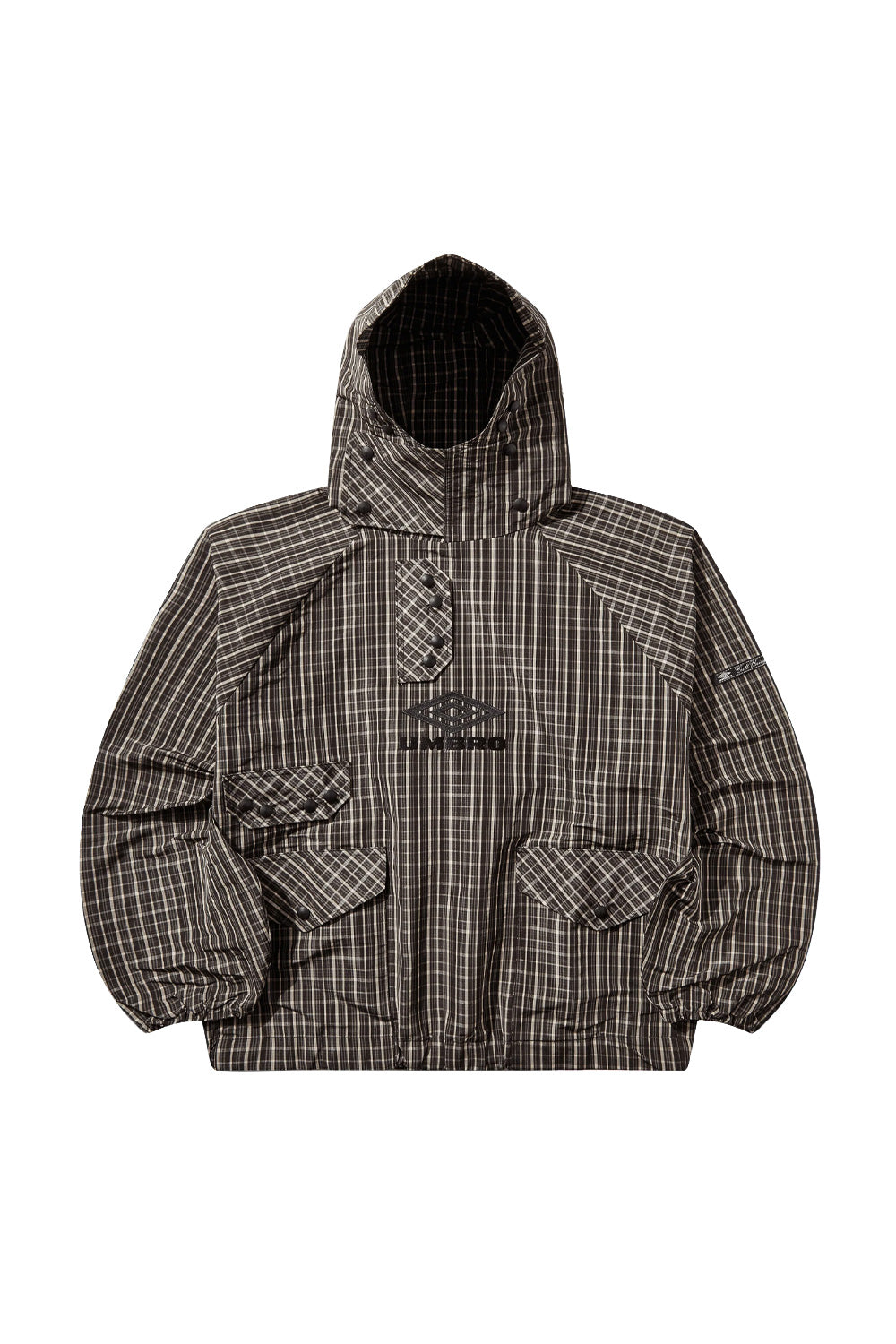 Umbro Check Smock Anorak Beige / Dark Brown