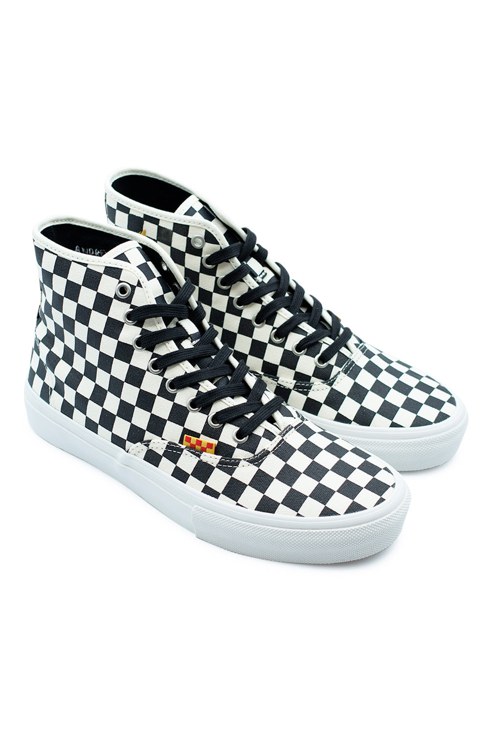 Andrew Allen Vans Skateboarding Schuh – High-Top Sneaker mit klassischem Schachbrettmuster