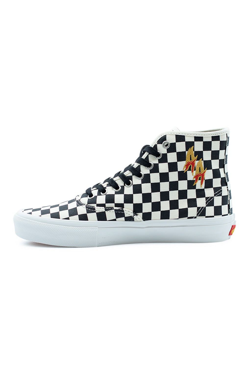 Vans Authentic High VCU Skate – Retro-inspirierter Skateschuh mit Checkerboard-Print und verstärkten Nähten