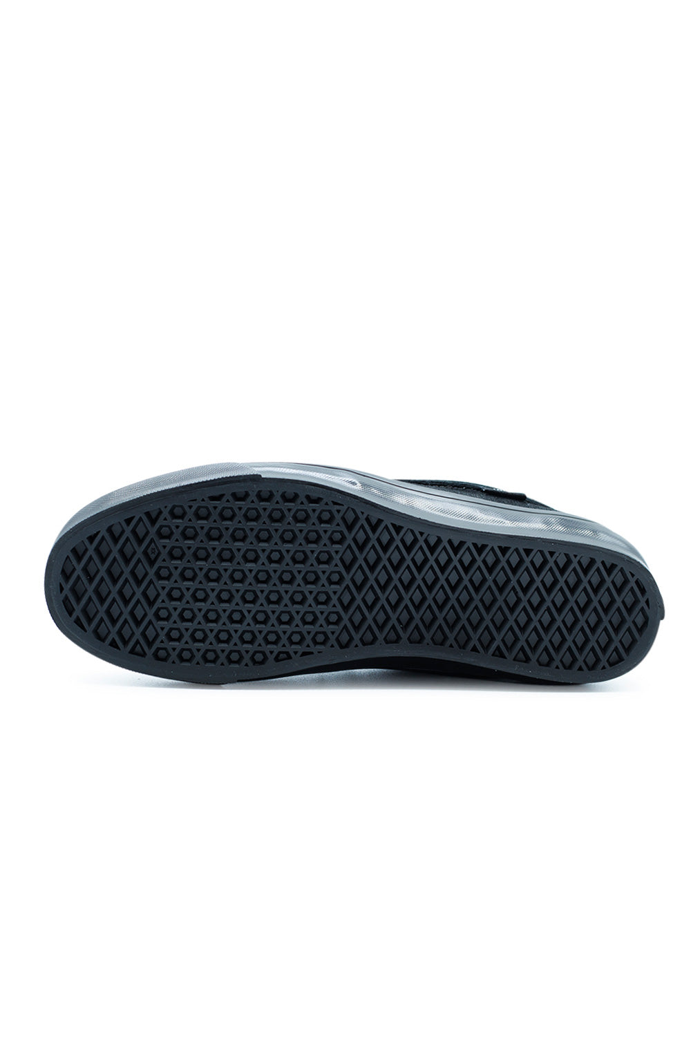 Vans waffle outsole Loafer 53 Pony Hair Black with signature traction pattern, vulcanized rubber construction for grip, durability and authentic skate-inspired board feel