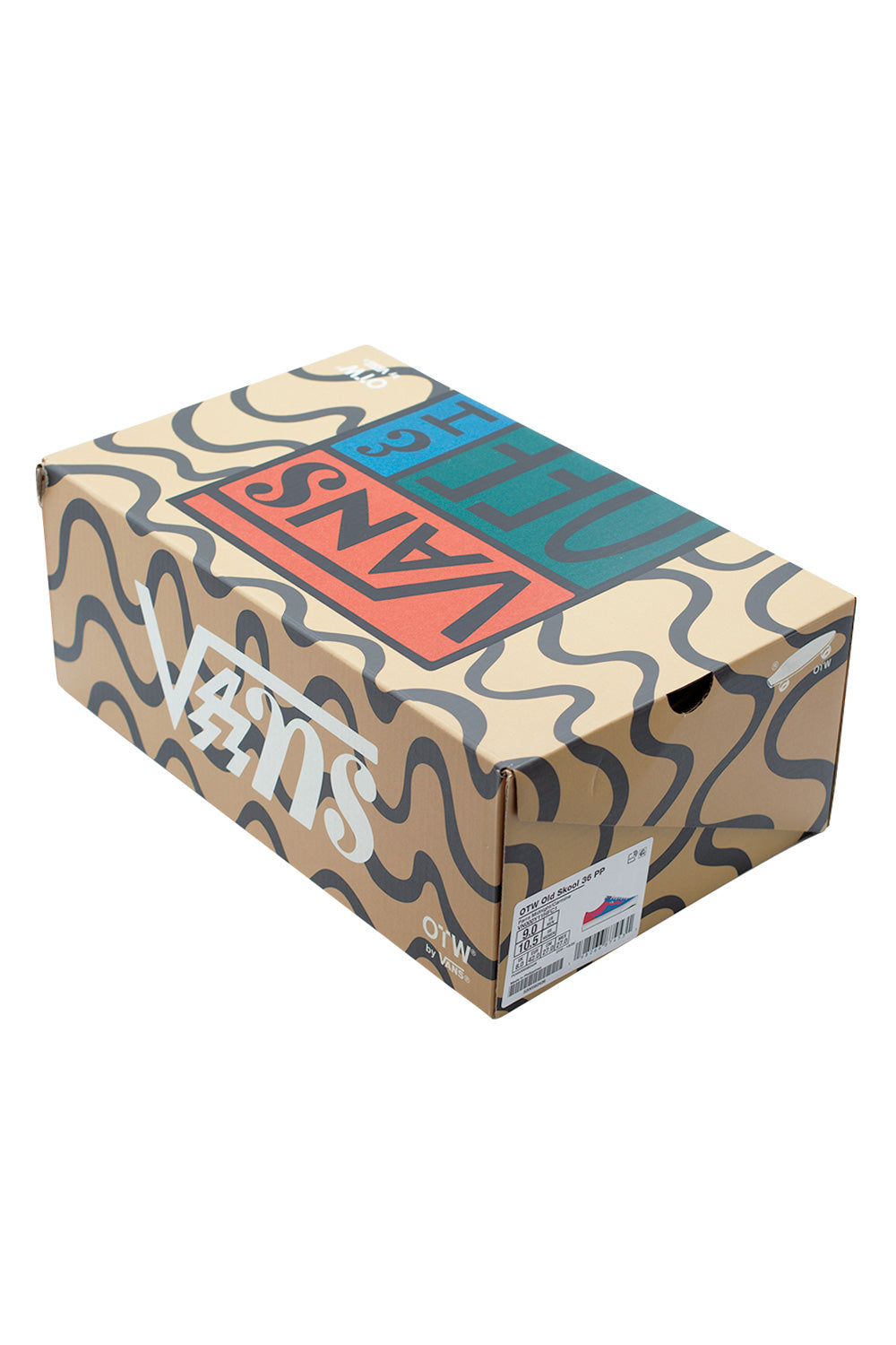 Vans OTW x Parra shoe box with custom graphic design, showcasing the collaborative skateboarding and art project behind the Old Skool 36 release