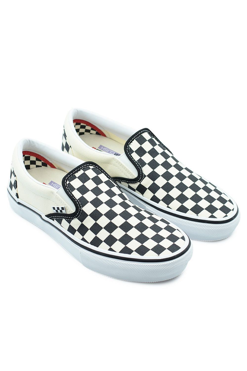 Vans Skate Slip-On Shoe (Checkerboard) Black / Off White - BONKERS