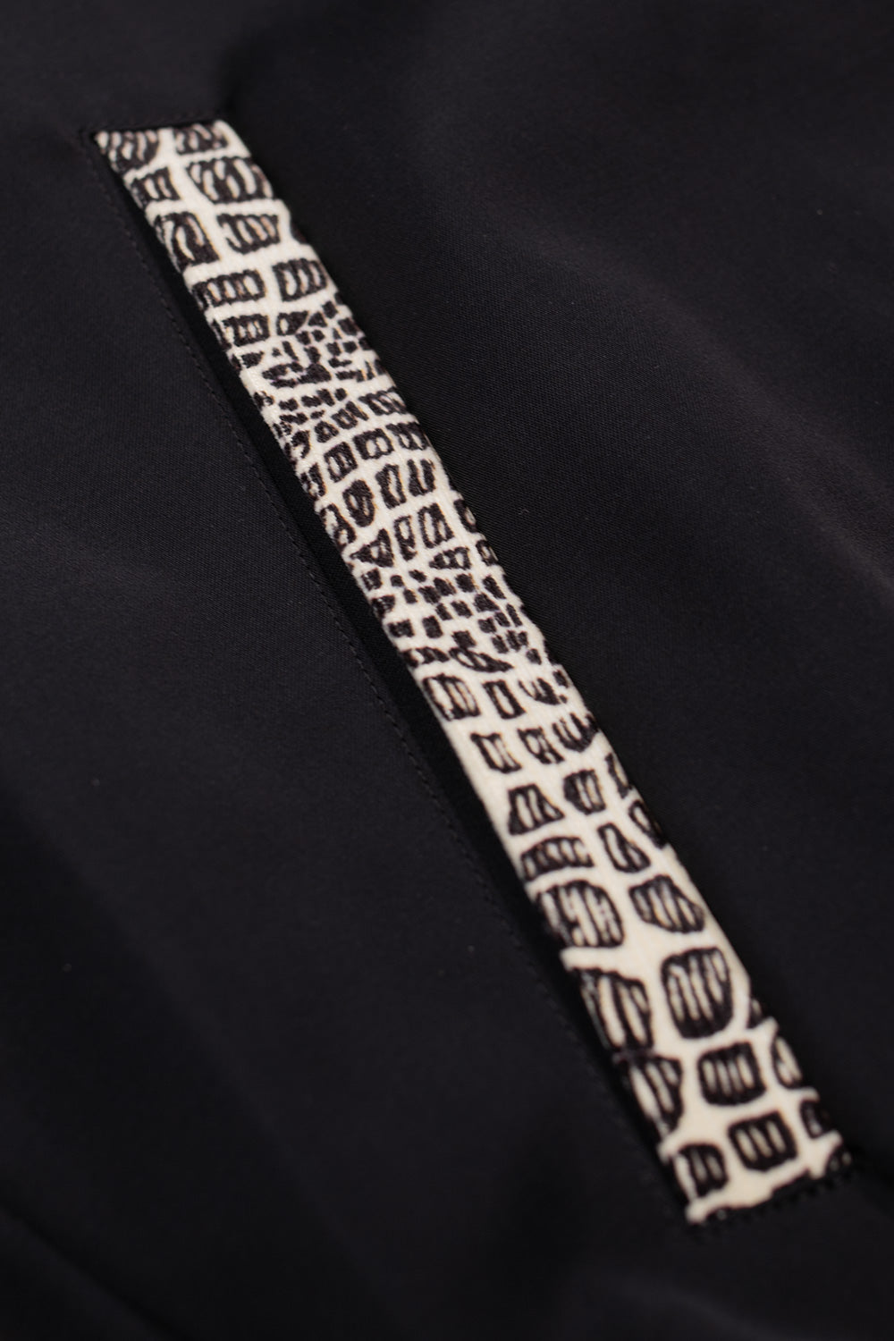 detail of Wacko Maria x Wolf’s Head jacket pocket with patterned corduroy application, high quality stitching and premium fabric blend, exclusive Tokyo collaboration outerwear