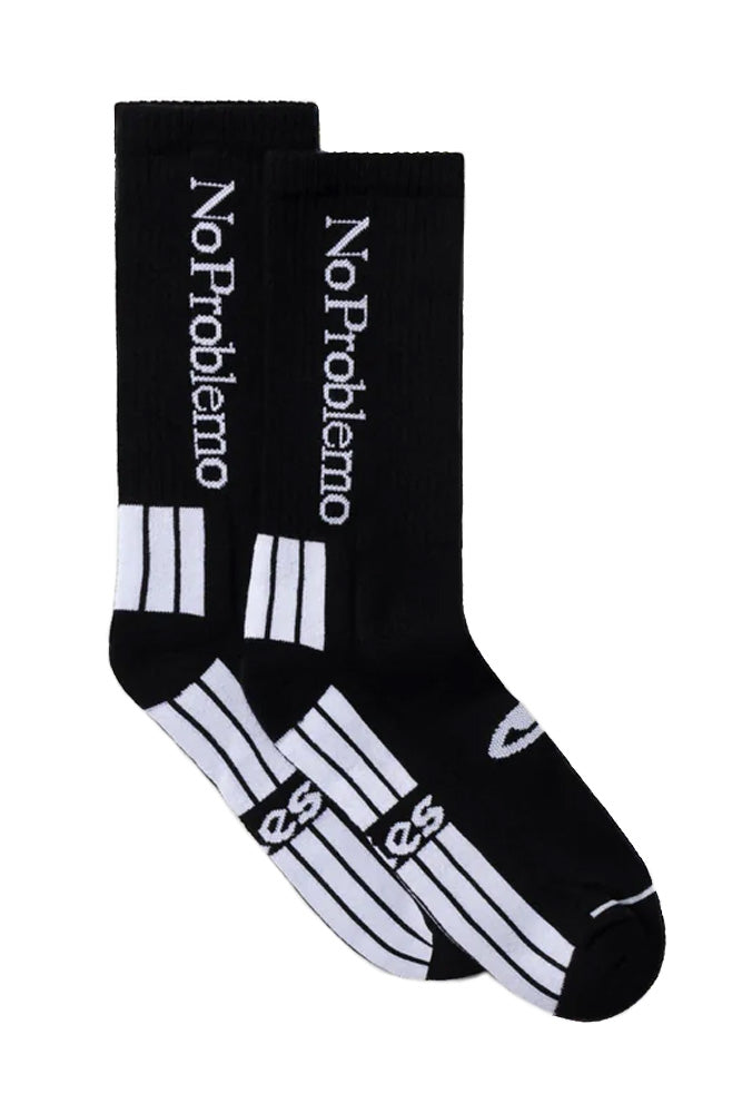 "Aries No Problemo Socks Black – Schwarze Socken mit einzigartigem No Problemo-Design für ein lässiges Streetwear-Outfit"