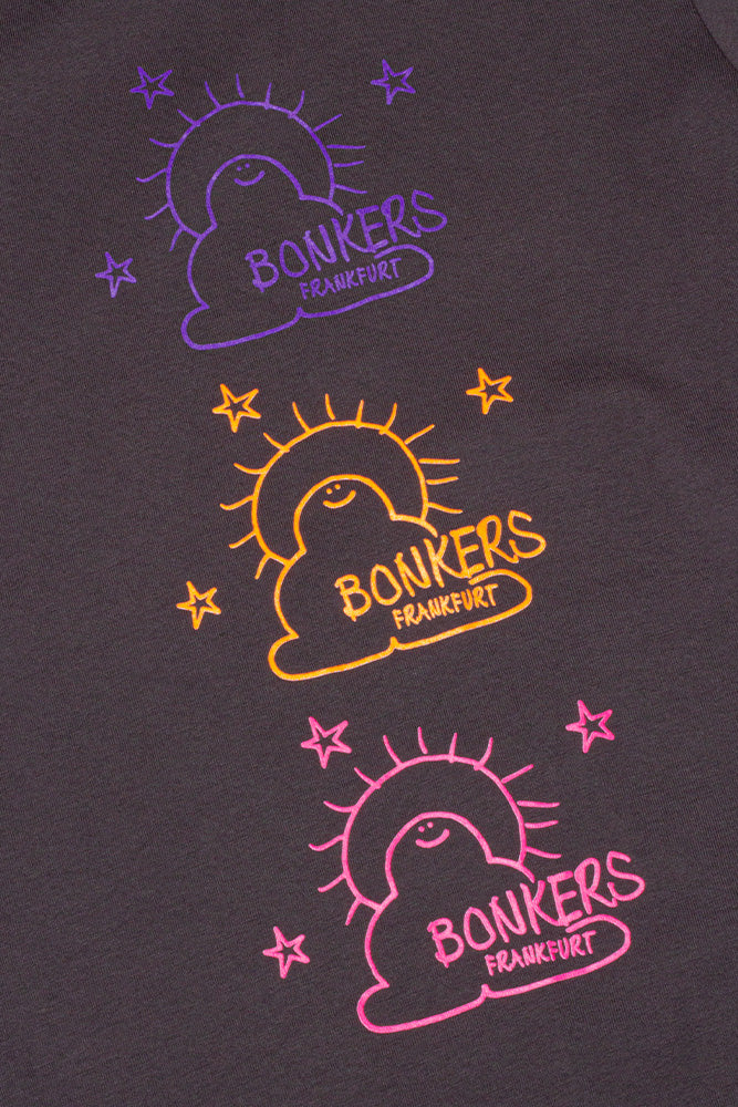 Bonkers Hand Dyed Gonz T-Shirt Charcoal - BONKERS
