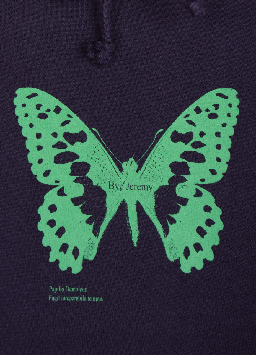 Bye Jeremy Butterfly Hoodie Navy - BONKERS