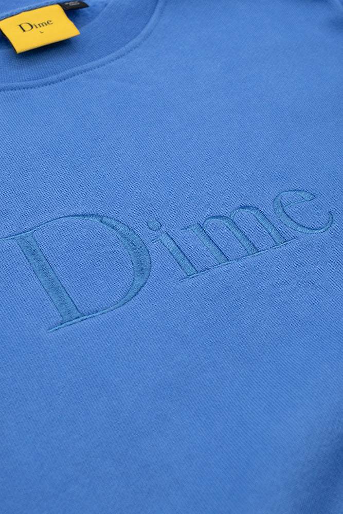 Dime Classic Logo Crewneck Sonic Blue - BONKERS