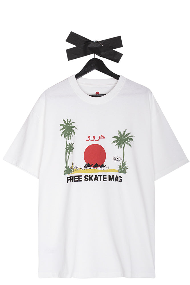 Free Skate Mag Marrakech T-Shirt White - BONKERS