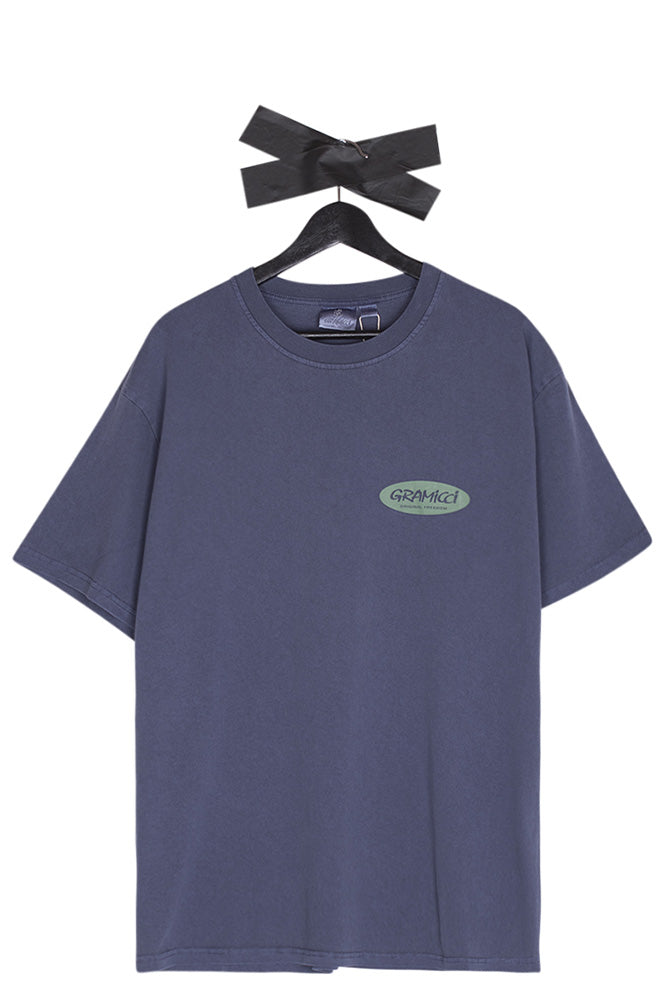 Gramicci Original Freedom Oval T-Shirt Navy Pgiment - BONKERS