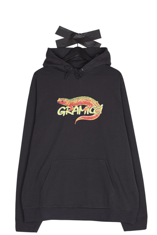 Gramicci Salamander Hooded Sweatshirt Vintage Black - BONKERS