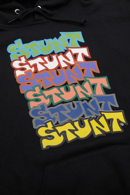 Stunt365 Repeat Logo Hoodie Black - BONKERS