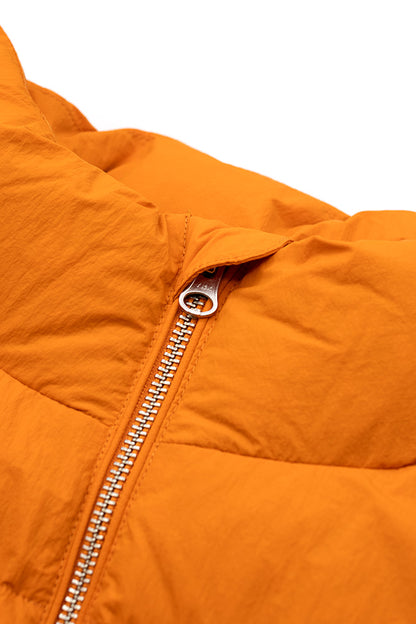 Stussy Nylon Down Puffer Jacket Orange - BONKERS
