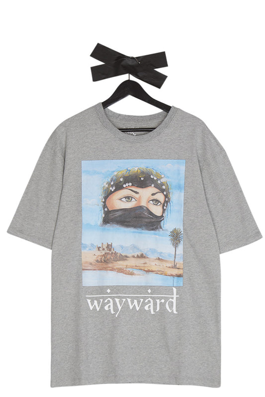 Wayward London Eyes T-Shirt Grey Marl - BONKERS