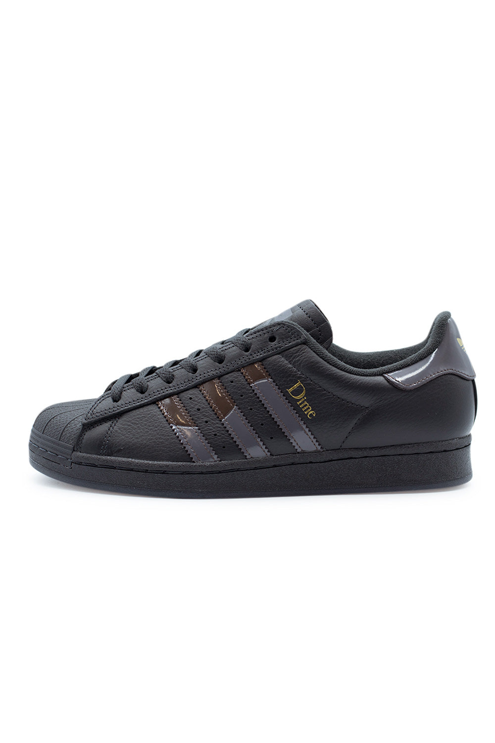 Adidas X Dime Superstar ADV Shoe Carbon / Grey Five / Brown - BONKERS