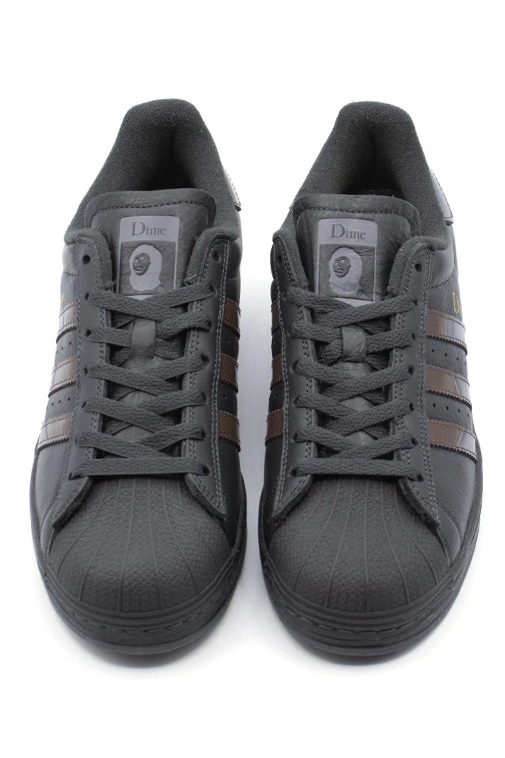 Adidas X Dime Superstar ADV Shoe Carbon / Grey Five / Brown