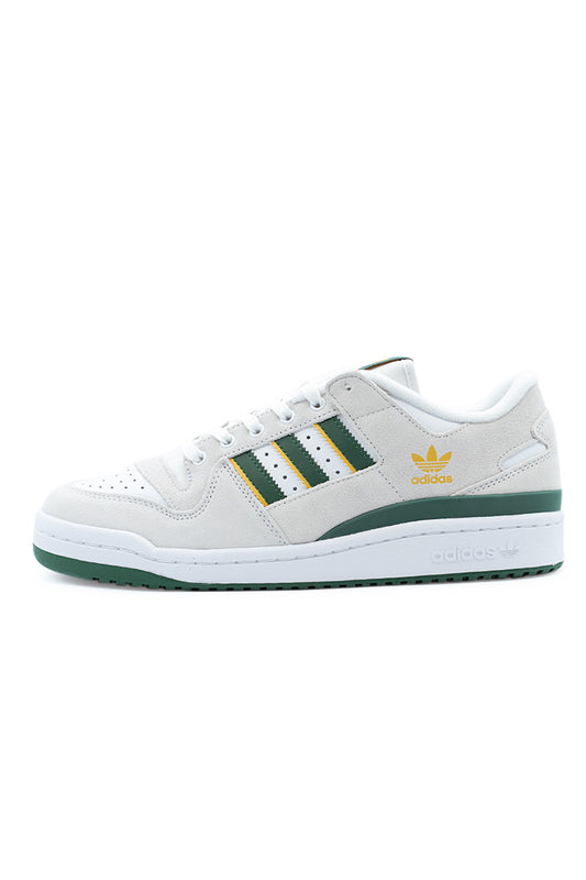 Adidas Forum 84 Low ADV Shoe Crystal White / Dark Green / Preloved Yellow - BONKERS