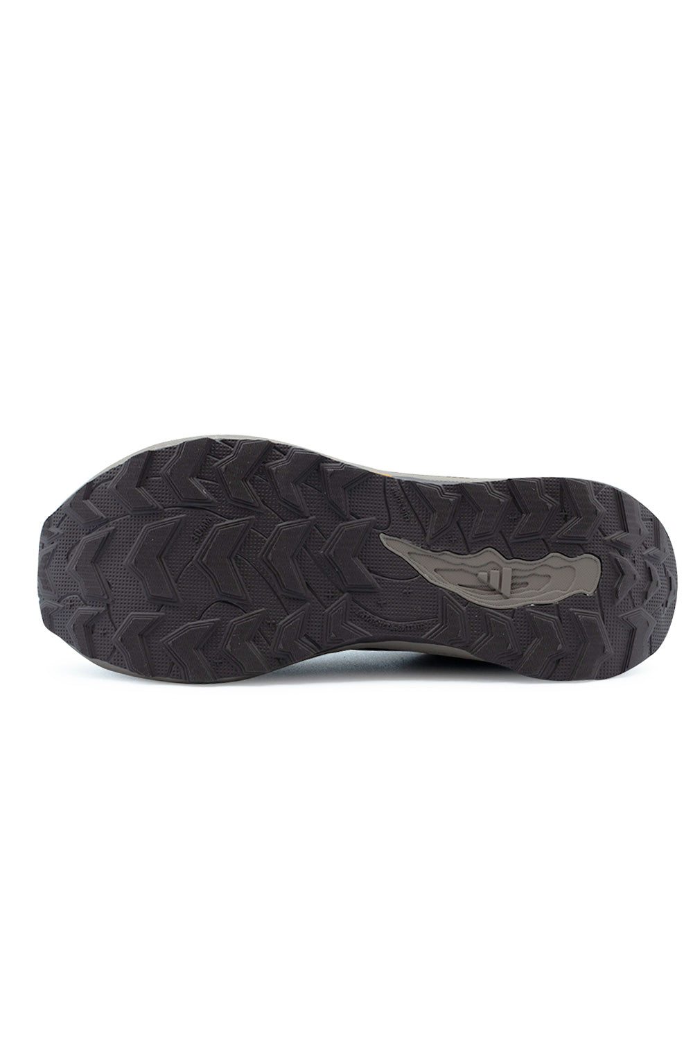 Bottom sole view of the Adidas Holo Peak shoe, displaying the dark maroon Continental rubber outsole engineered with deep chevron traction lugs and a center Three Stripes traction insert for off-road grip.