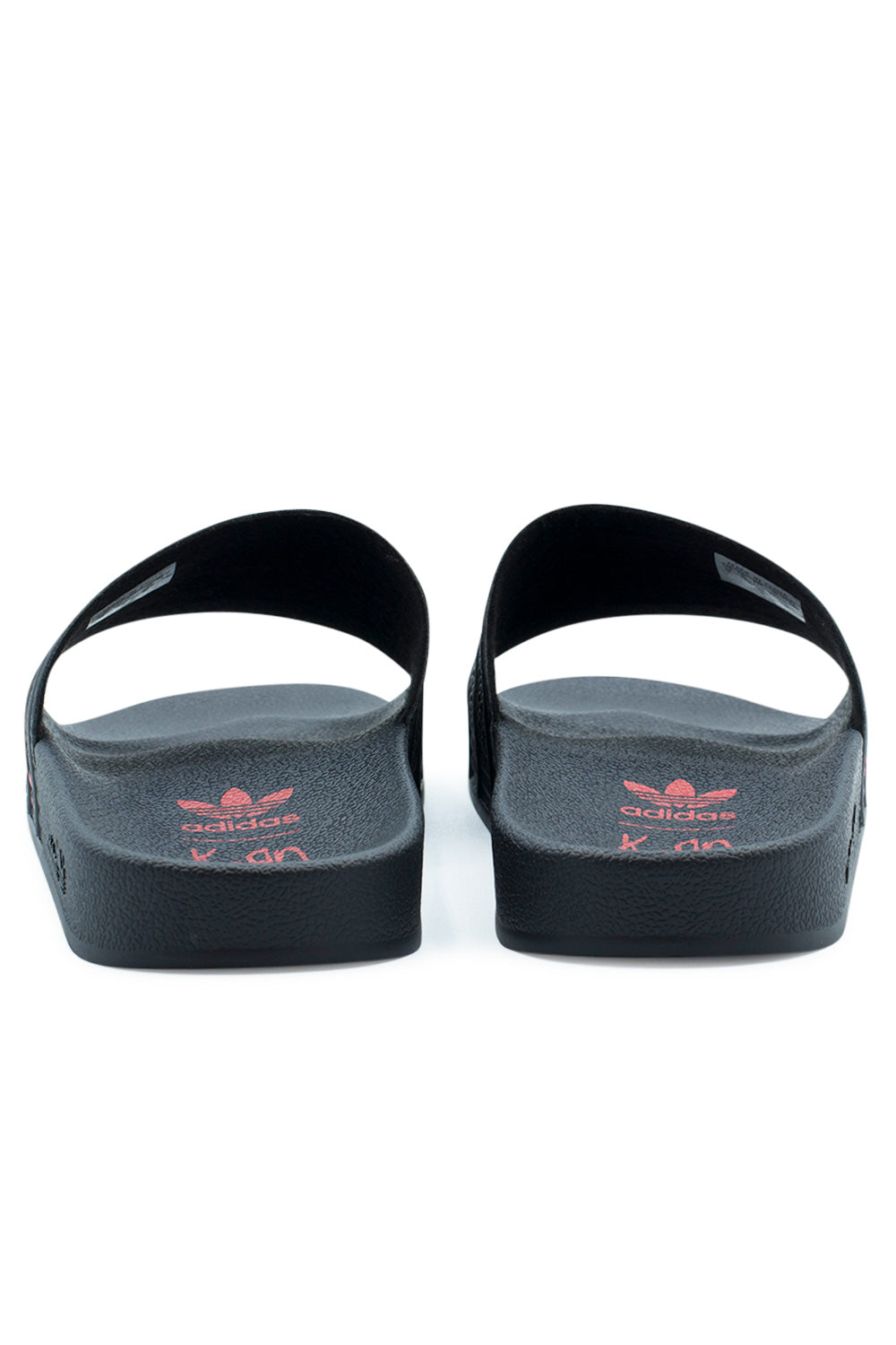 Adidas X Korn Adilette Schuh Schwarz / Weiss / Scharlachrot 