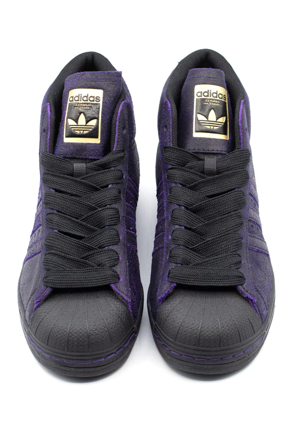 Adidas Pro Model ADV Shoe (Kader Sylla) Core Black / Core Black / Deep Purple - BONKERS
