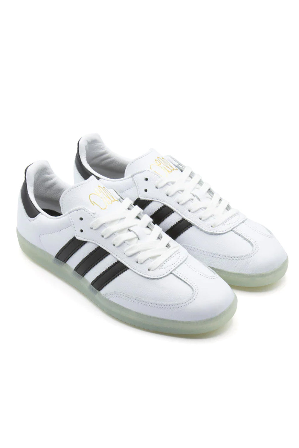 Adidas Samba Shoe (Jason Dill) White / Black / Gold - BONKERS