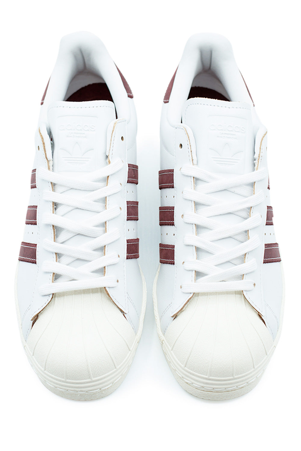 Adidas Superstar 80 ADV Shoe Crystal White / Shadow Red / Off White - BONKERS