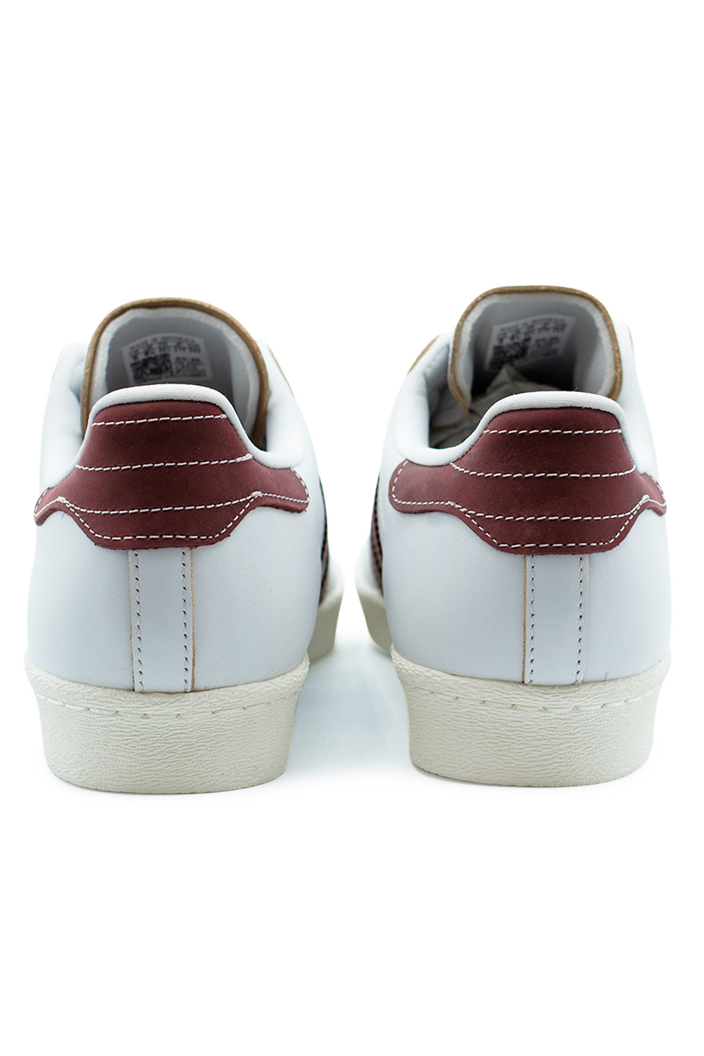 Adidas Superstar 80 ADV Shoe Crystal White / Shadow Red / Off White - BONKERS