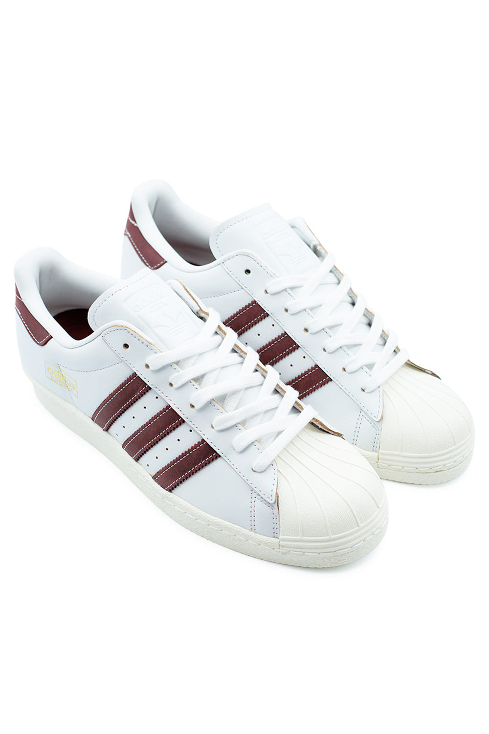 Adidas Superstar 80 ADV Shoe Crystal White / Shadow Red / Off White - BONKERS