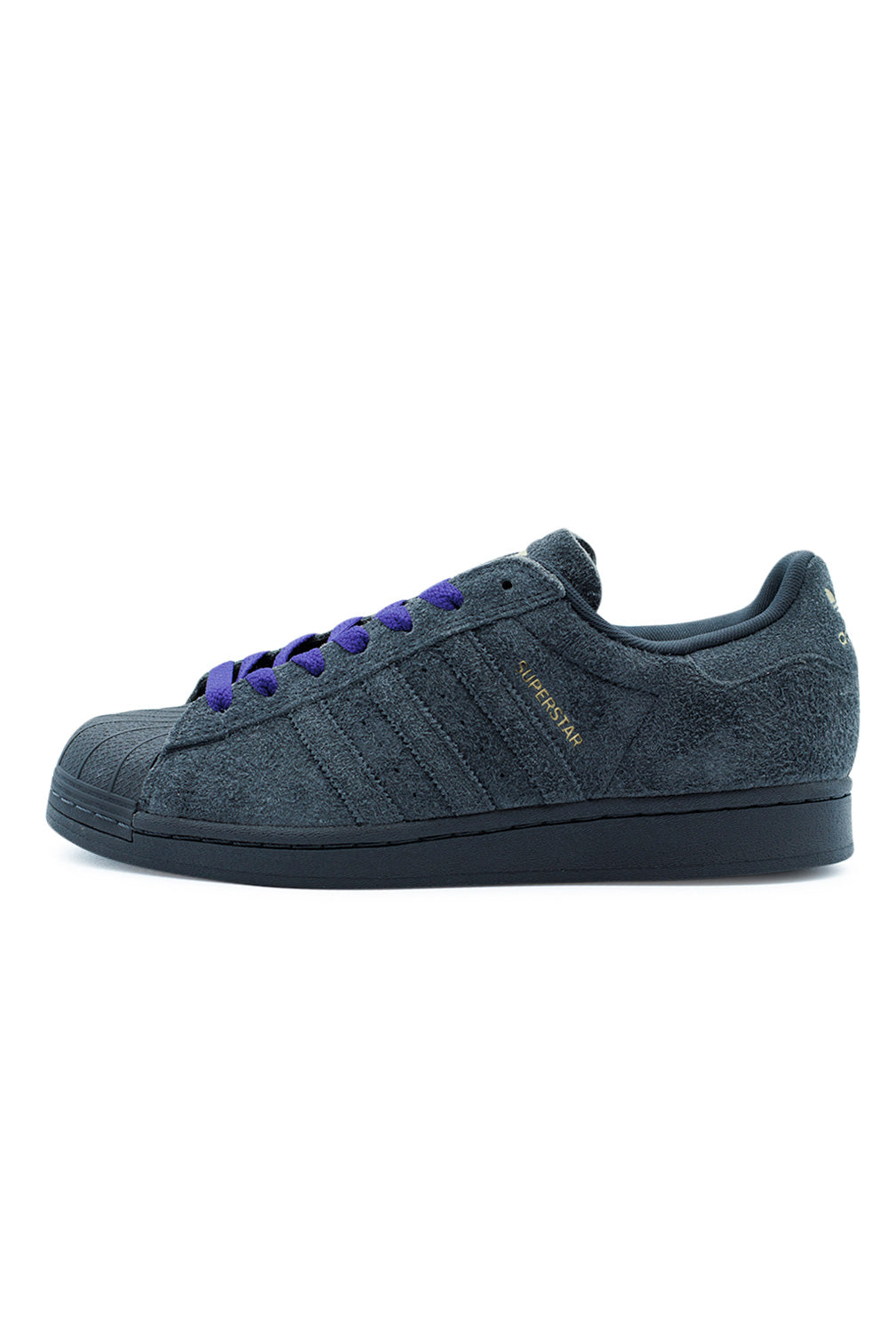 Adidas Superstar ADV Shoe Carbon / Carbon / Collegiate Purple - BONKERS