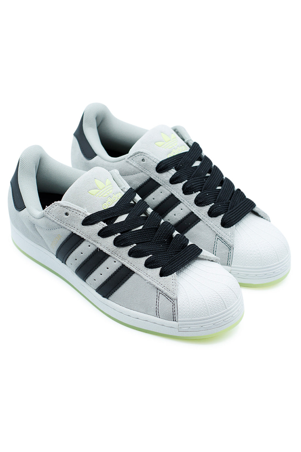 Metallic Adidas Logo Superstar Adidas Superstar ADV Shoe Grey Two