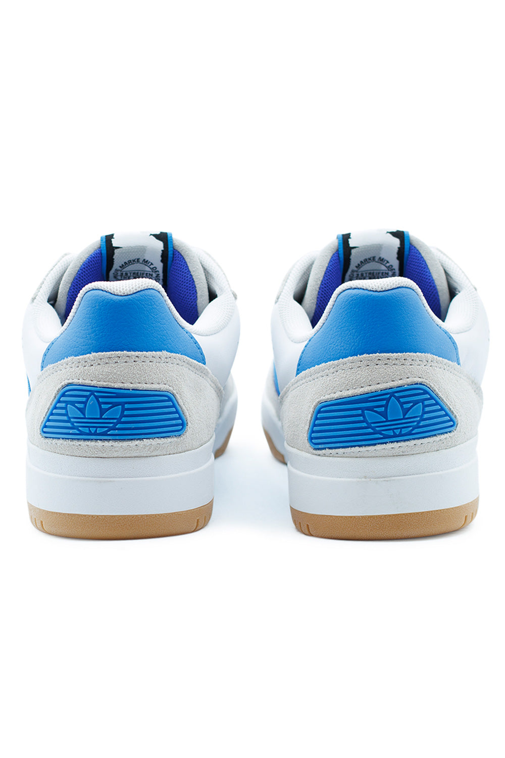 Adidas Tekkira Cup men’s skate shoe Cloud White Bright Blue Lucid Blue, heritage-inspired design with modern board control and durability.