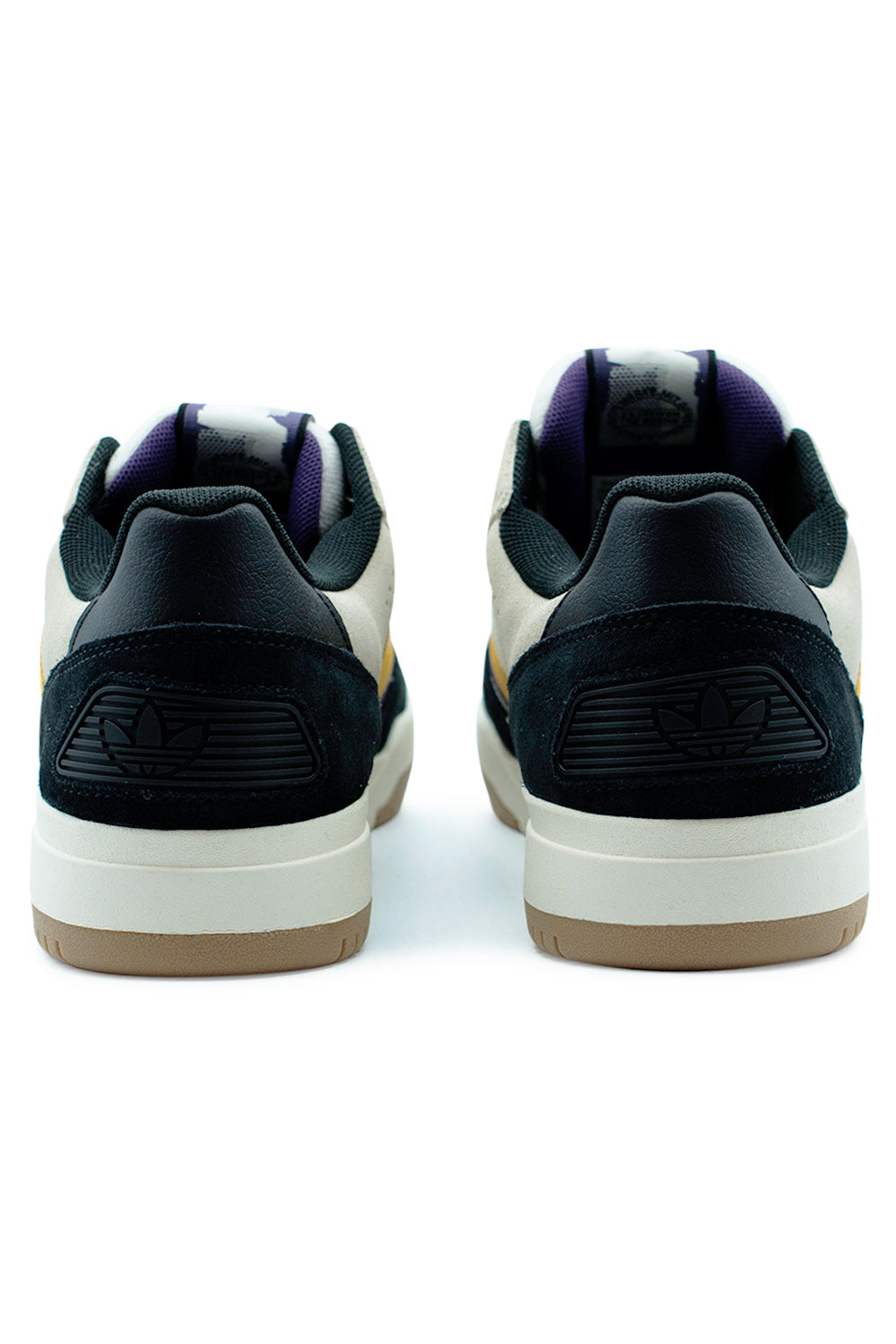 Rear detail of adidas Tekkira Cup Cream White sneaker with reinforced leather heel tab, padded collar lining and stable cupsole construction built for everyday comfort and durability