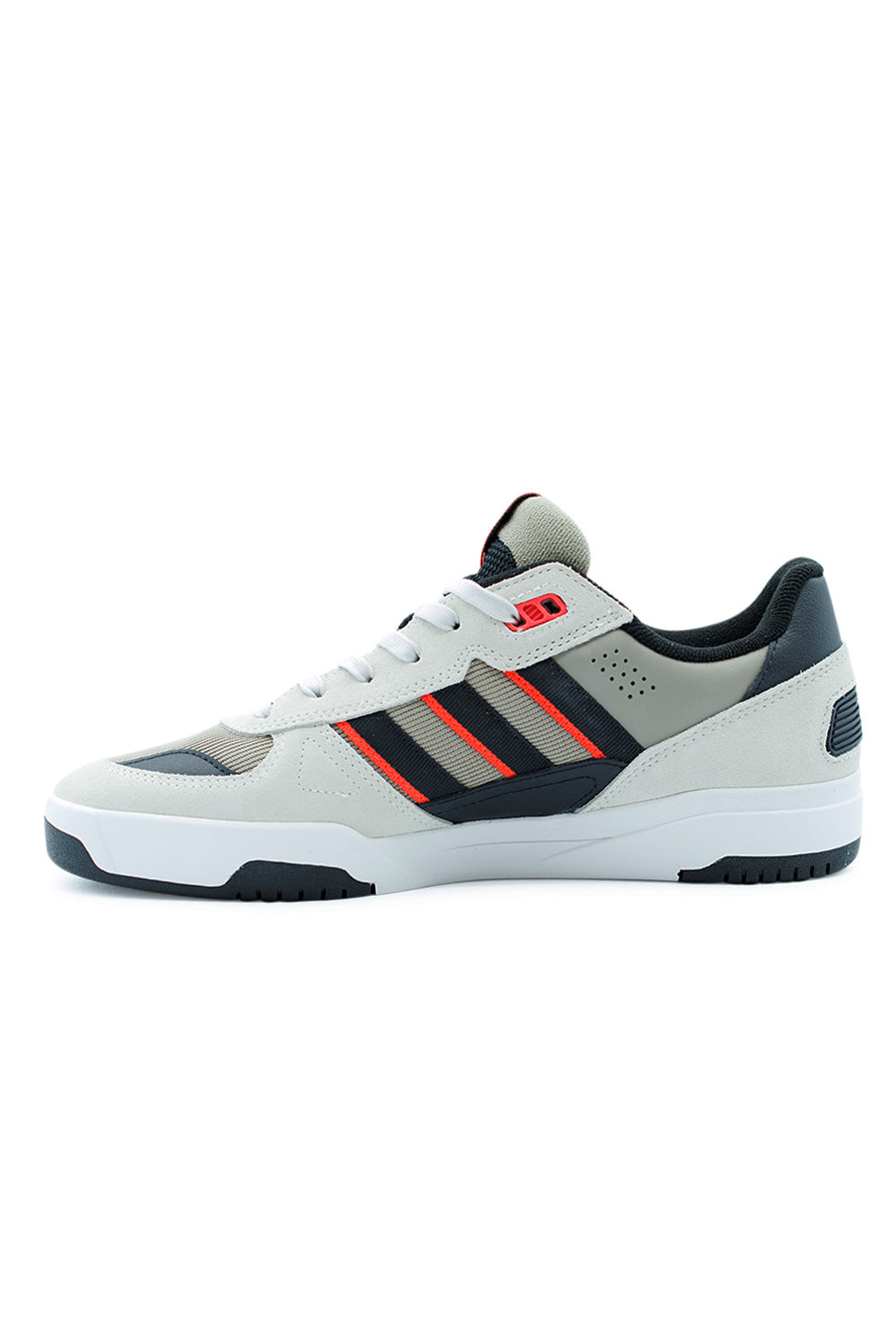 Adidas Tekkira Cup Shoe – Orbit Grey Core Black Solar Red skate sneaker featuring LIGHTMOTION cushioning and stitched cup sole design.