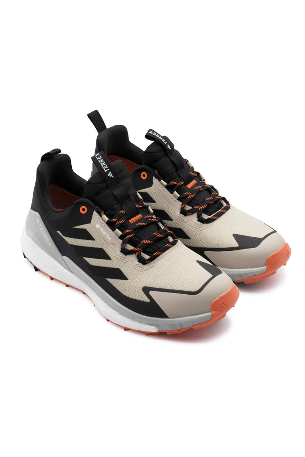Adidas Terrex Free Hiker 2.0 Low GT Shoe Wonder Beige / Core Black / Semi Impact Orange - BONKERS