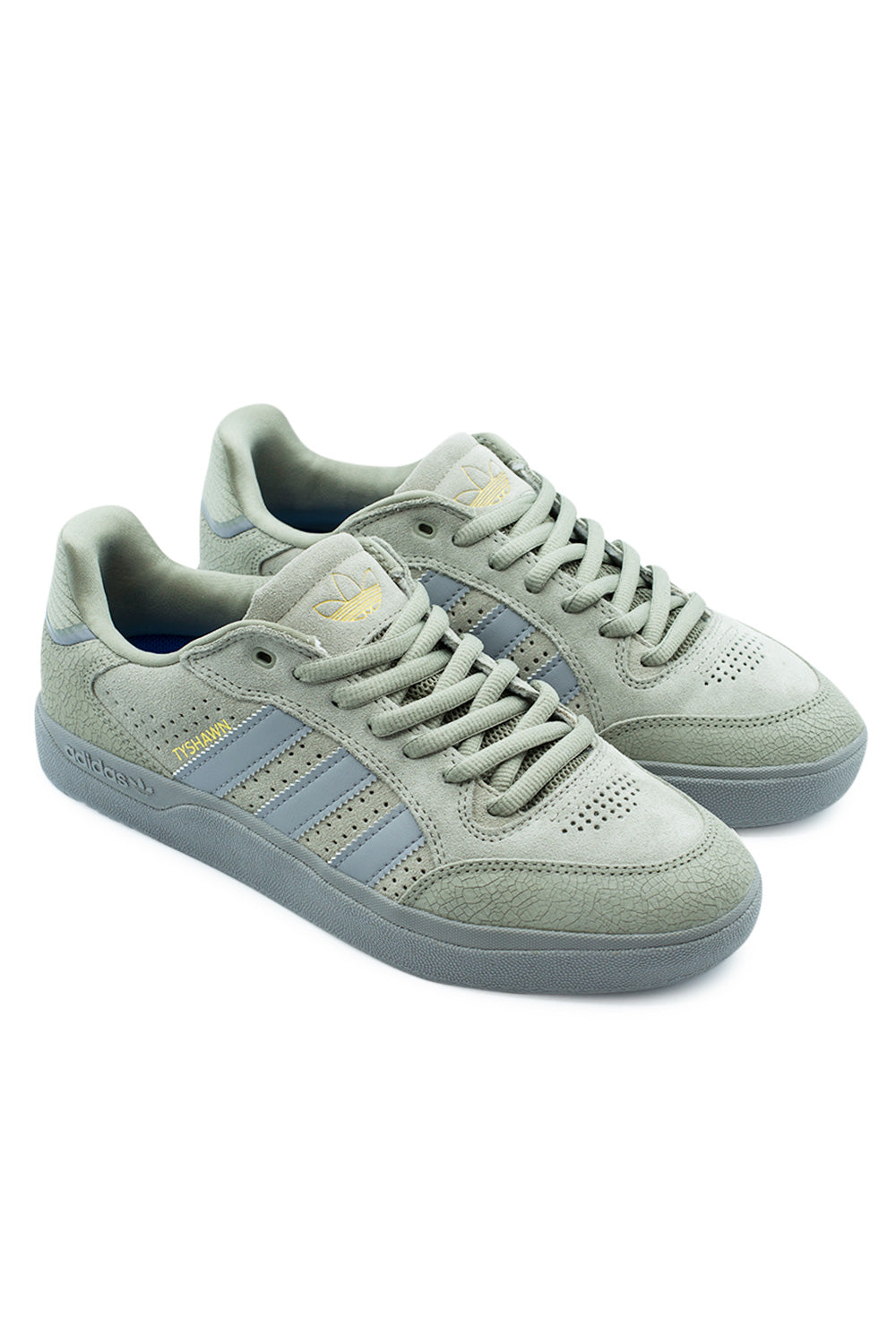 Adidas Tyshawn Low Shoe Grey Two / Grey Three / Gold Metalic Adidas Tyshawn Low Shoe Grey Two / Grey Three / Gold Metalic