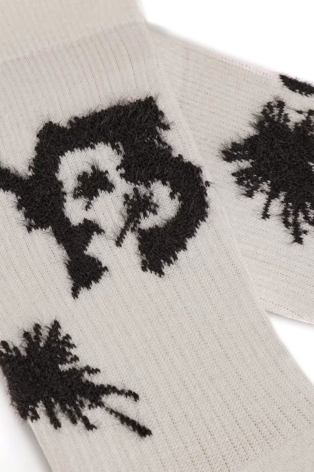 Adidas Y-3 X Chito Graphic Crew Socks White