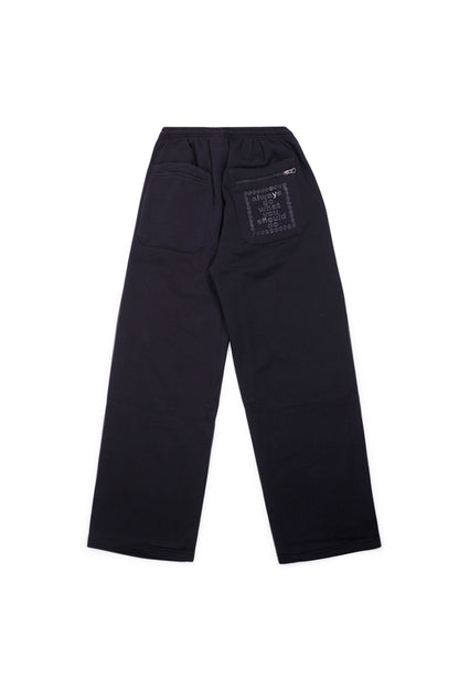 Always Relaxed No Cuff Jogger Black - BONKERS