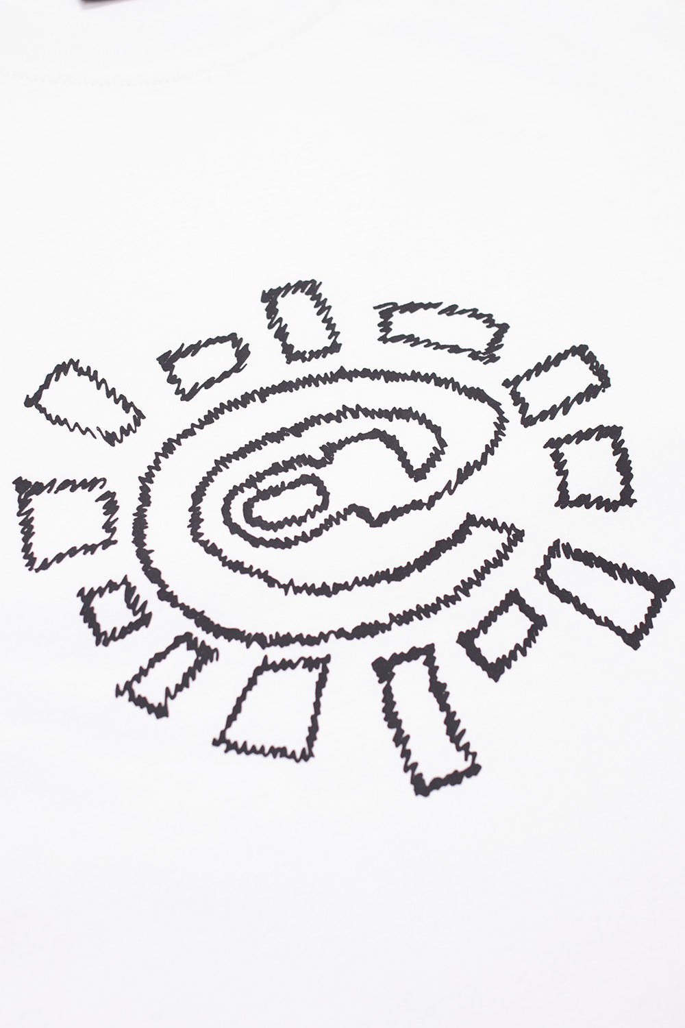 Always Sketchy @Sun T-Shirt White - BONKERS