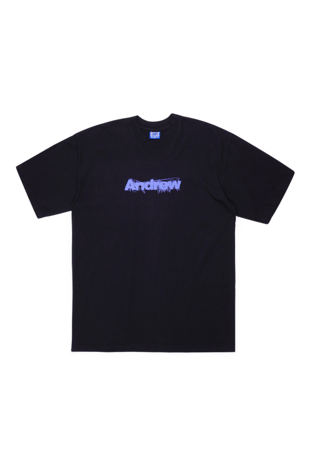 Andrew Miami Scratchy Logo T-Shirt Black - BONKERS