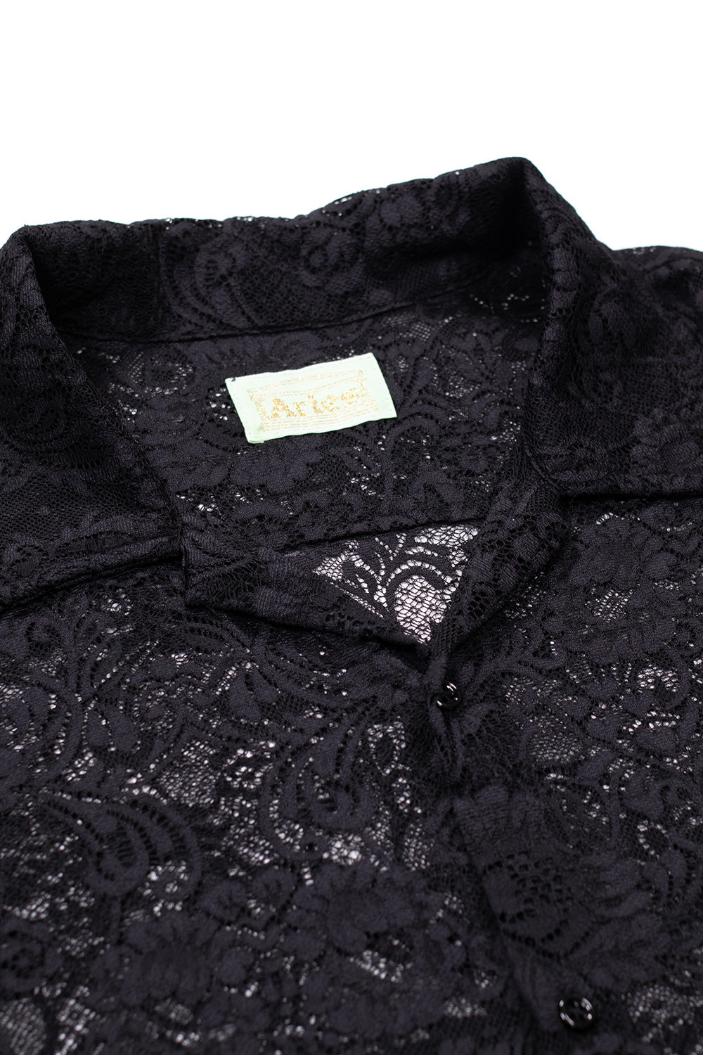 Aries Lace Hawaiian Shirt Black - BONKERS