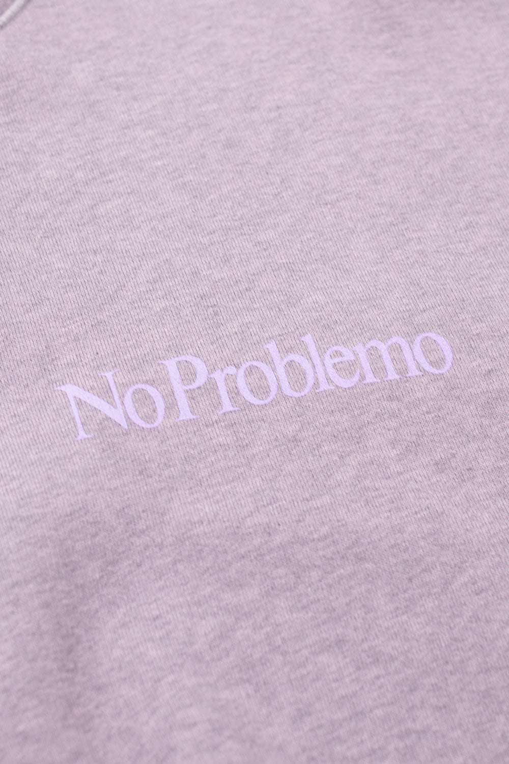 Aries Overdyed Melange Mini Problemo Sweatshirt Lilac Marl - BONKERS