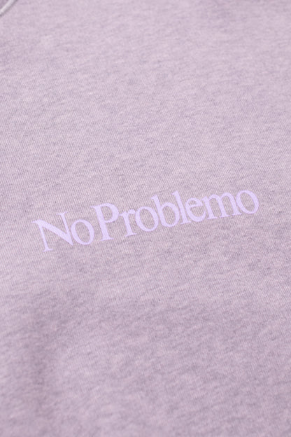 Aries Overdyed Melange Mini Problemo Sweatshirt Lilac Marl - BONKERS