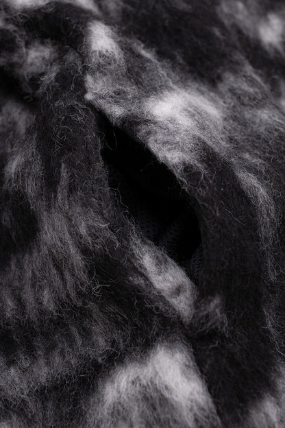Aries Oversized Monster Fleece Hoodie Black - BONKERS