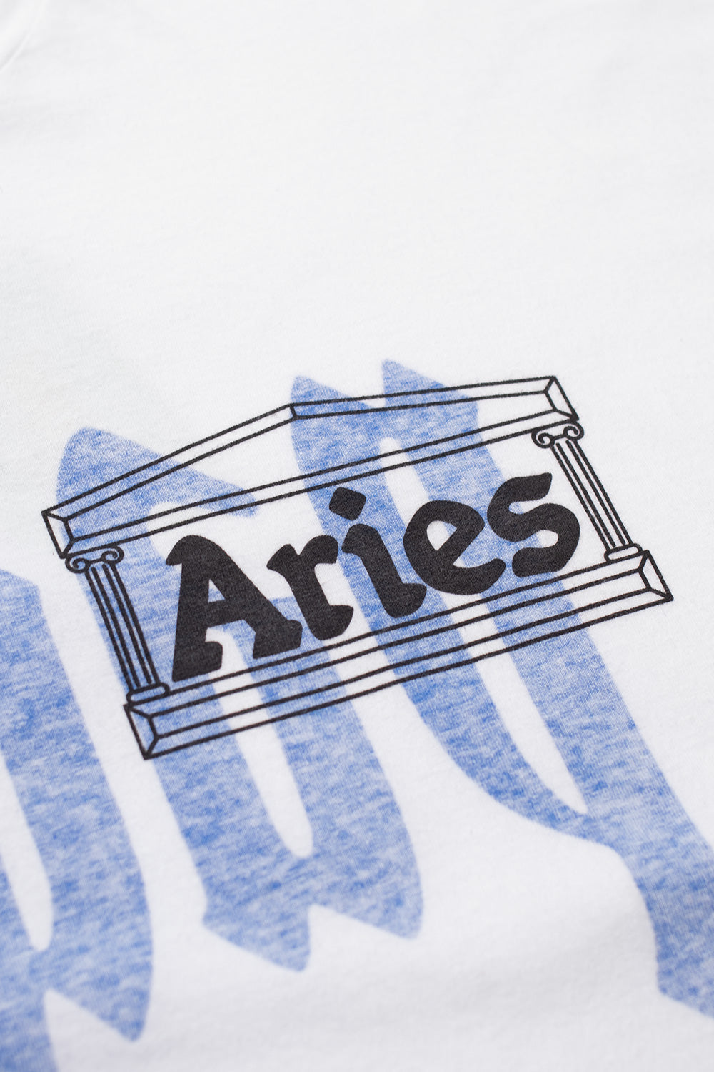 Aries Pagan Trash Reverse T-Shirt White - BONKERS