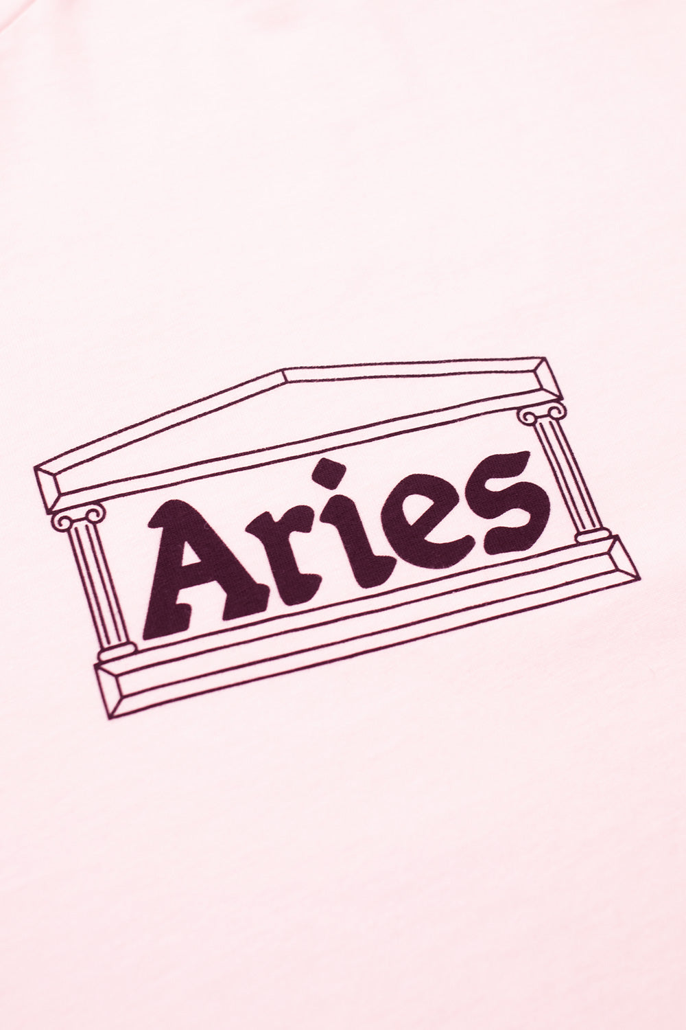 Aries Temple T-Shirt Pale Pink - BONKERS