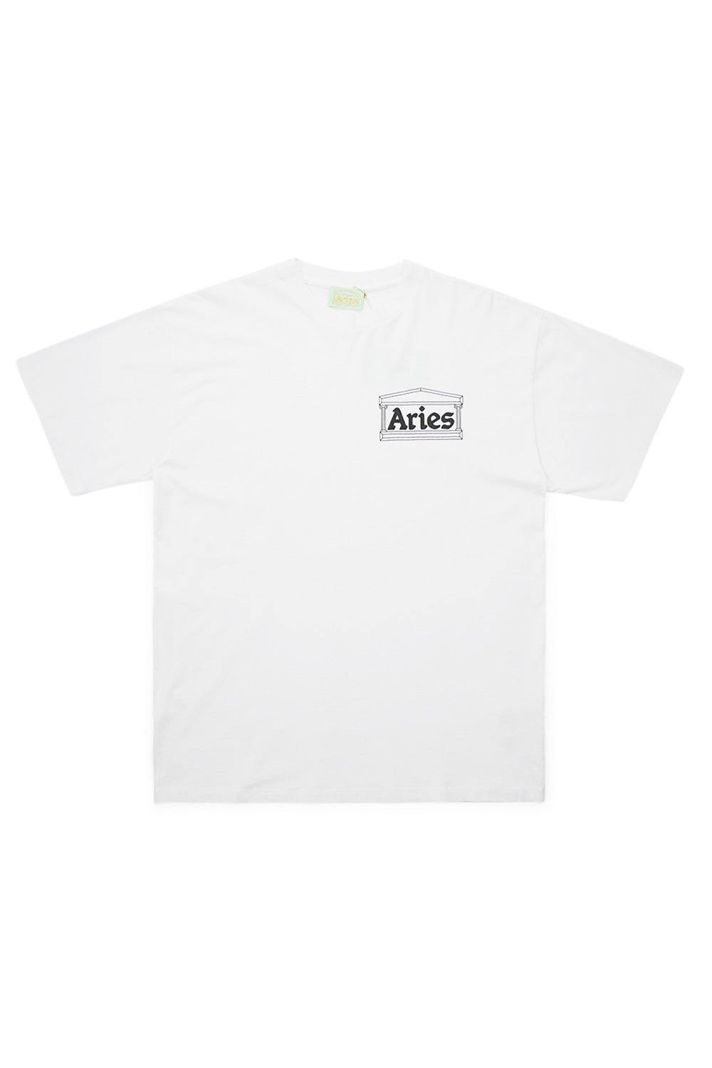 "Aries Temple T-Shirt White – Klassisches weißes T-Shirt mit markantem Temple-Design und hochwertigem Druck"

