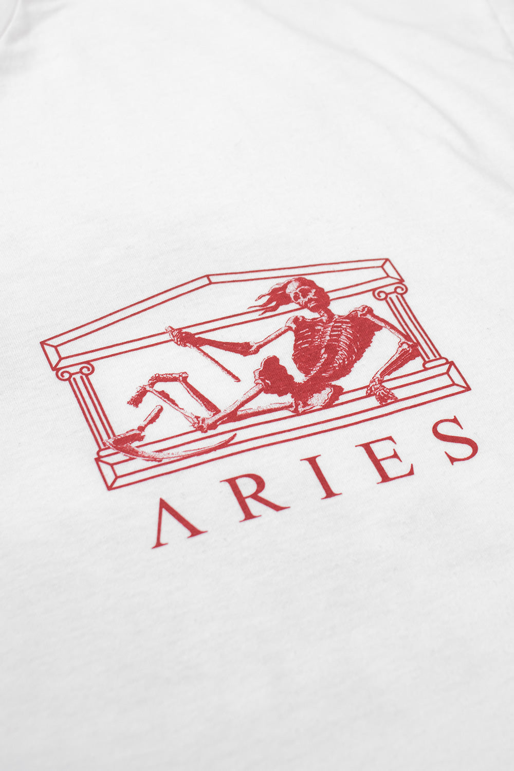 Aries UFO Toile De Jouy T-Shirt Off White - BONKERS