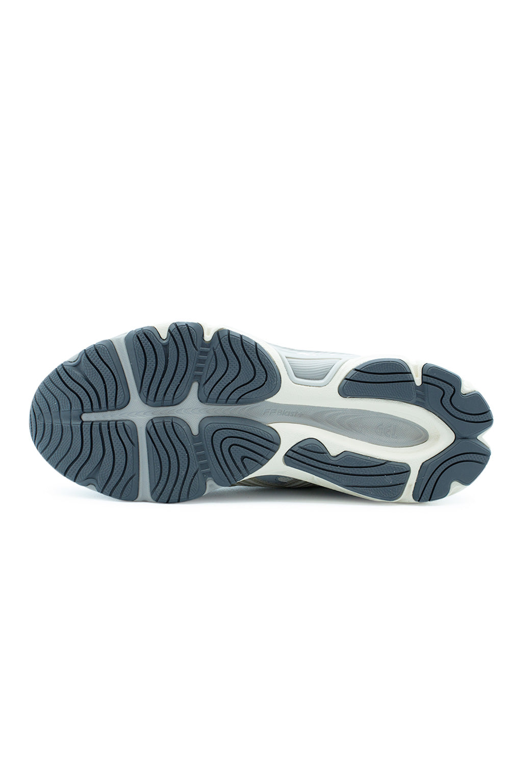 Outsole traction view of ASICS Gel-NYC 2.0 featuring durable rubber grip pattern, FF BLAST PLUS midsole support and TPU TRUSSTIC stability system for daily wear